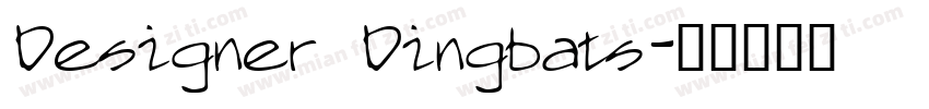 Designer Dingbats字体转换